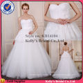 sweetheart neckline pleating bodic layers skirt plus size wedding gowns and bridal dress 2014